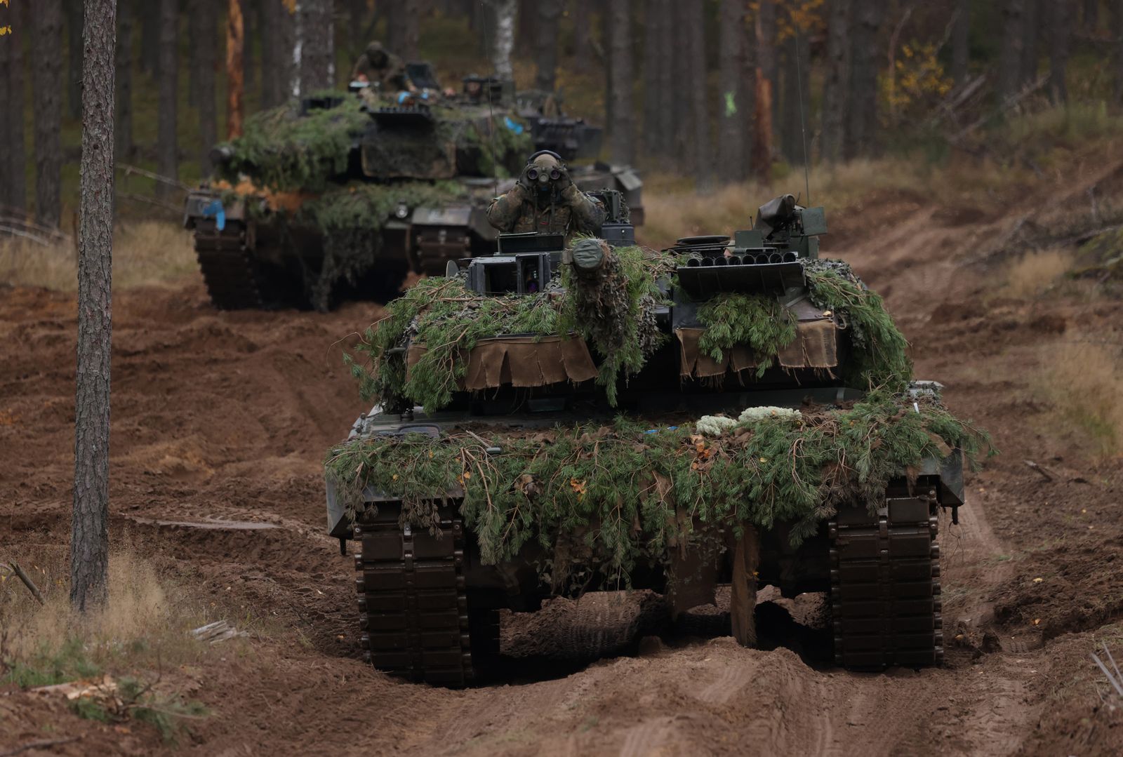 Njemačka bi mogla biti izbrisana s karte Tenkovi Bundeswehra Leopard 2 tokom vježbe na istočnom krilu NATO-a u Litvi