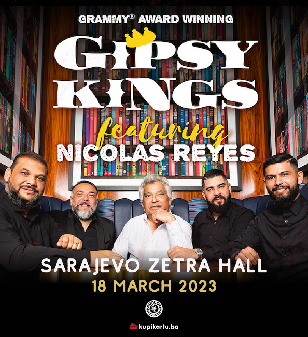 Gipsy Kings plakat sa najavom koncerta u sarajevu