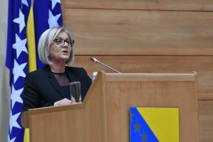 Mandatarka za sastav Vijeća ministara BiH Borjana Krišto pročitala je svoj ekspoze pred Predstavničkim domom Parlamenta BiH.