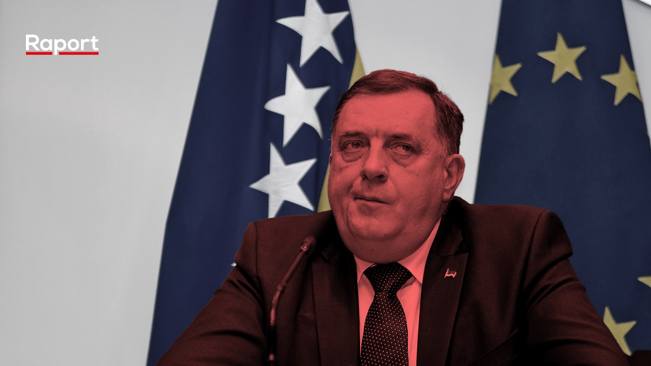 Milorad Dodik zastave BiH i EU crven