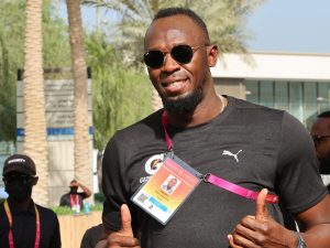 Usain Bolt žrtva usain bolt stoji palma