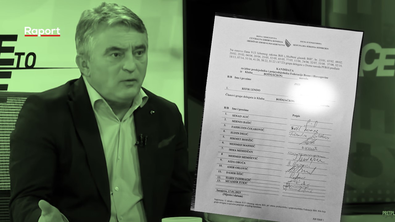 Željko Komšić SDA, Refik Lendo, Demokratska fronta, Dom naroda FBiH