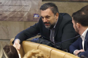 ministar vanjskih poslova BiH elmedin konaković se rukuje u parlamentu