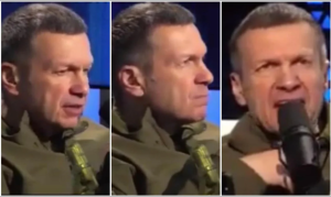 Vodeći Putinov propagandist Vladimir Solovjov urlao je u svojoj emisiji Full Contact zbog najave da će Ukrajina dobiti tenkove Leopard 2