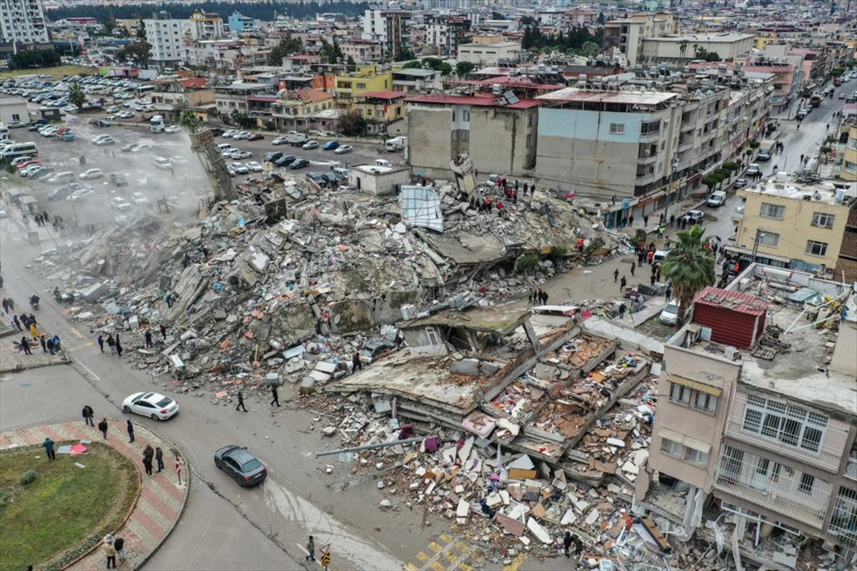Apokaliptične scene grad hataj srušene zgrade