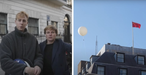 špijunski balon youtuberi balon iznad kineske ambasade u londonu