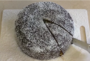 Lažni čupavci okrugli kolač čokolada kokos