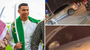 Cristiano Ronaldo snimljen kako vozi