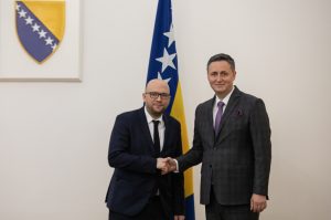 Član Predsjedništva BiH Denis Bećirović razgovarao je sa specijalnim izaslanikom Njemačke za Zapadni Balkan Manuelom Sarrazinom