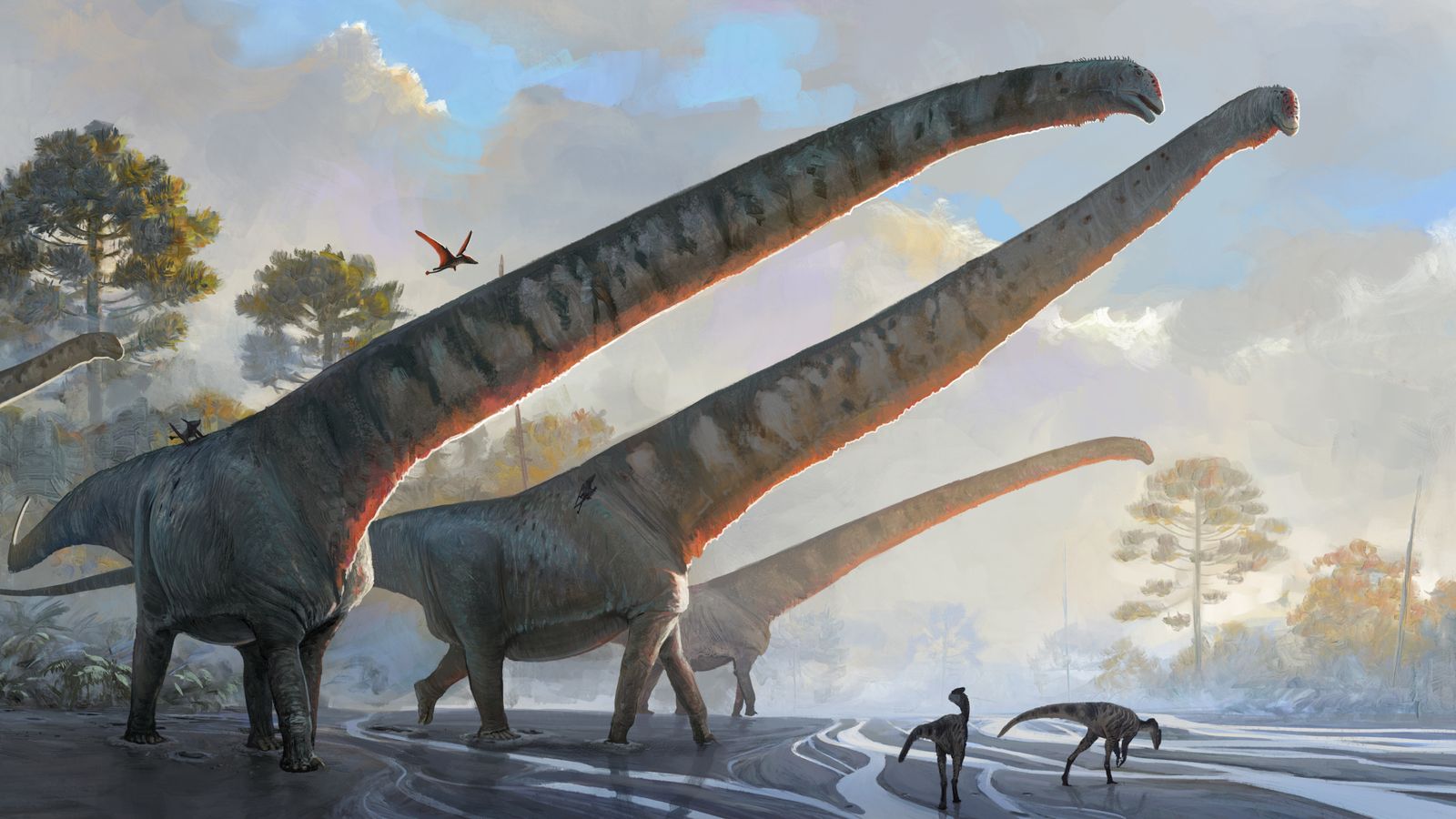 Smatra se da je dinosaurus koji je lutao dijelovima svijeta prije 160 miliona godina imao najduži vrat ikada viđen kod životinje, tvrde naučnici.