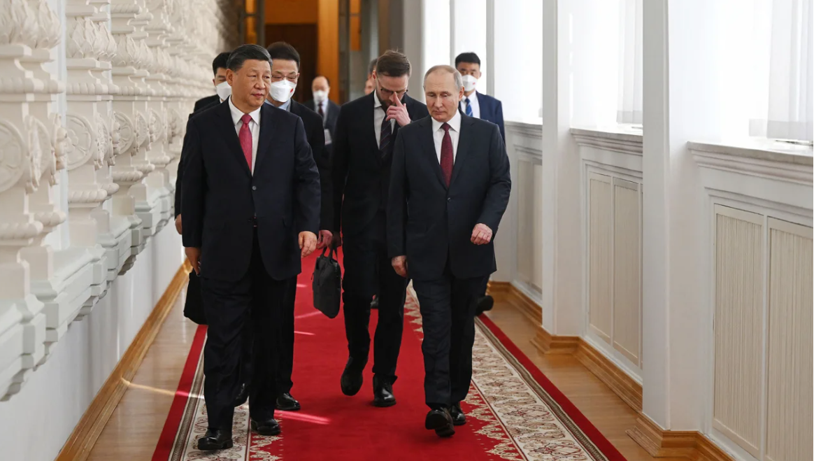 Xi Jinping i Vladimir Putin Kina Rusija
