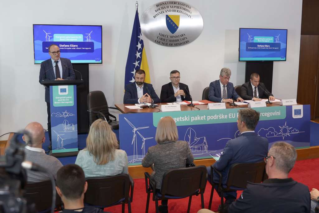 Stefano Ellero izjavio je da je EU putem Energetskog paketa podrške osigurala 70 miliona eura za BiH za najugroženija domaćinstva