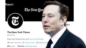 New York Times na Twitteru Elon Musk